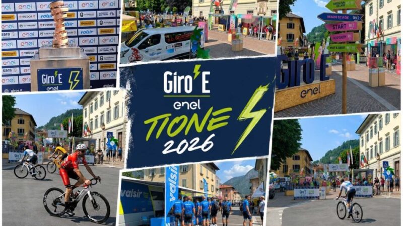 Giro-E Enel, oggi la tappa da Tione ad Andalo Sport, spettacolo e promozione del territorio nel giorno della “Corsa Rosa” elettrica