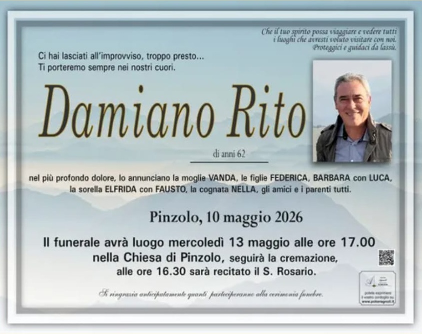 Ci hai lasciati all’improvviso, troppo presto… Ti porteremo sempre nei nostri cuori