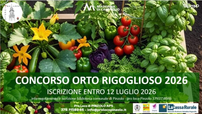 Pinzolo: Concorso “Orto rigoglioso” Estate 2026