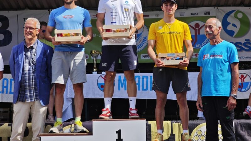 Giovanni Lorenzetti sul podio tricolore: bronzo nella 20 km mass start