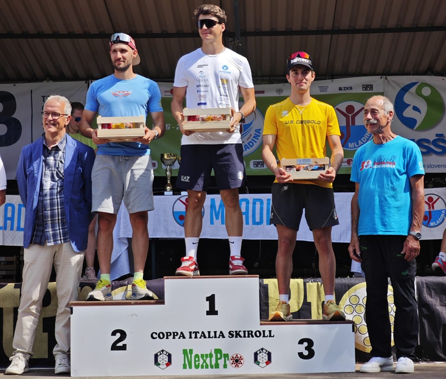 Giovanni Lorenzetti sul podio tricolore: bronzo nella 20 km mass start