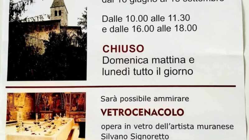 Chiesa di Santo Stefano – Apertura estate 2026