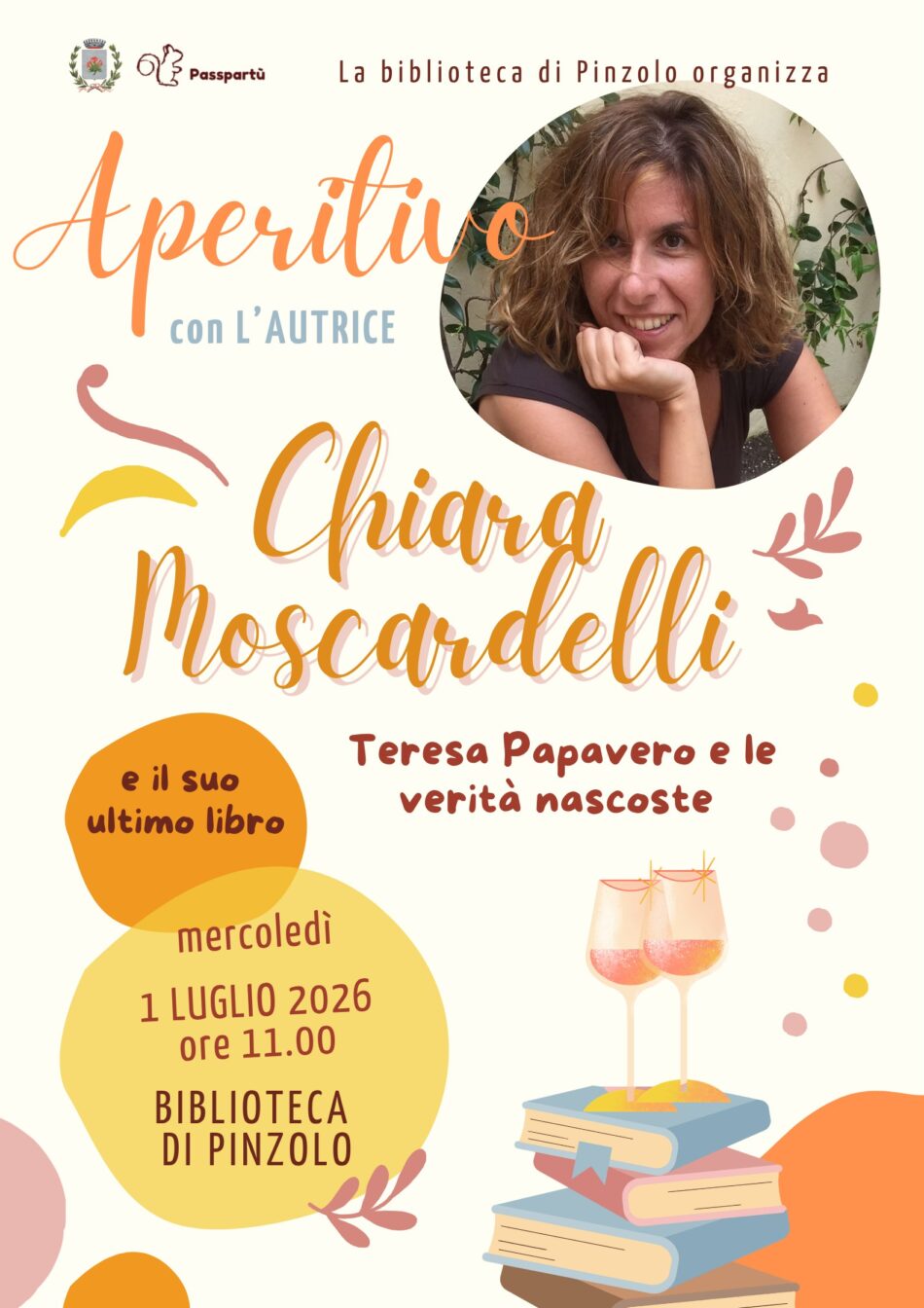 Biblioteca di Pinzolo 1° luglio ore 11 “Aperitivo con l’autrice”