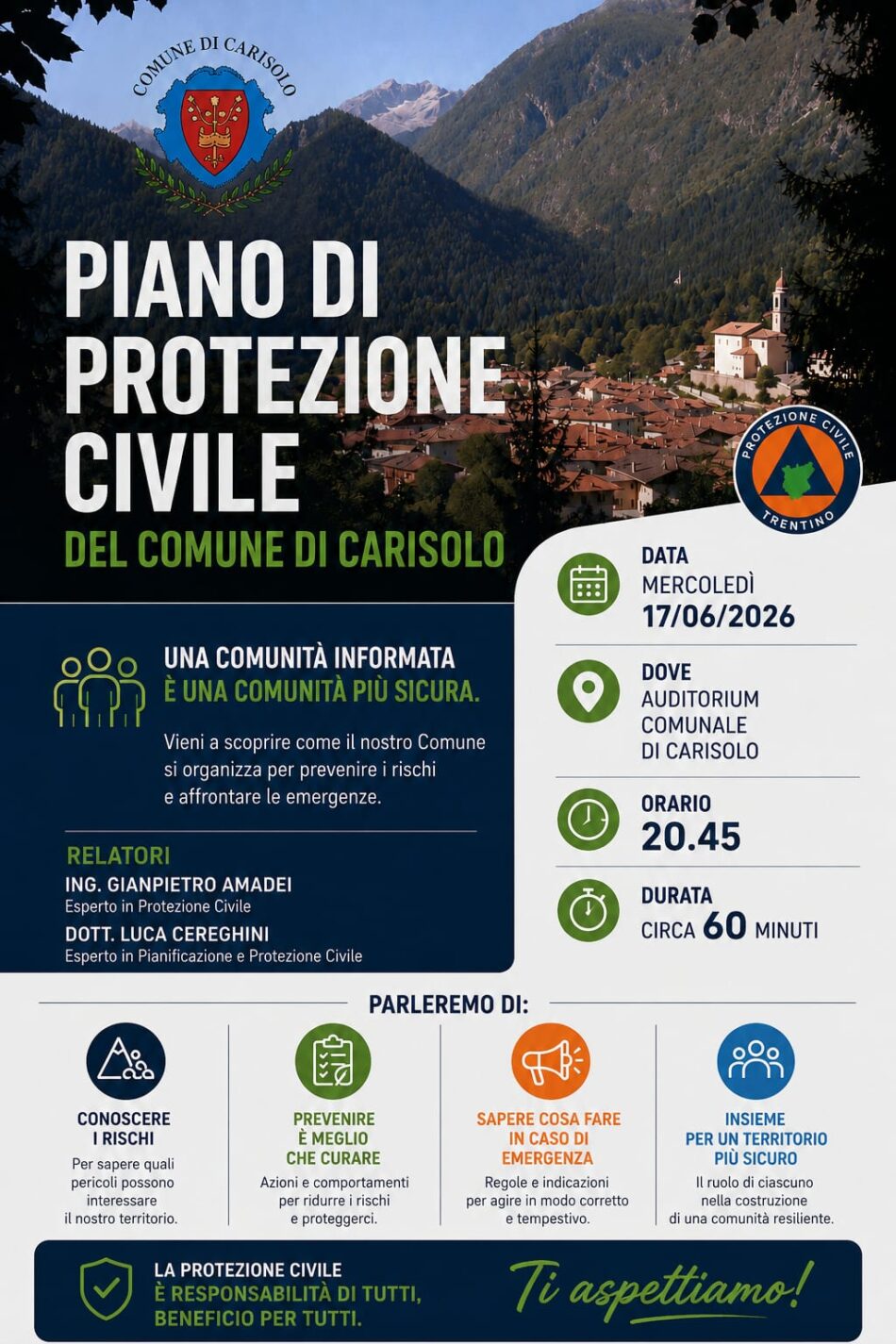 Piano di Protezione civile del Comune di Carisolo