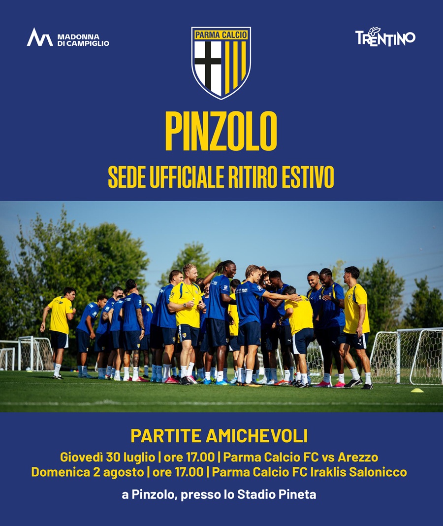 Ritiro Parma Calcio: Partite amichevoli allo stadio Pineta di Pinzolo