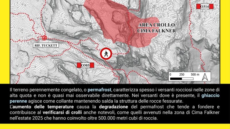 Conferma della chiusura del sentiero SAT O305 – Via ferrata delle Bocchette “Alfredo e Rodolfo Benini” per la stagione 2026