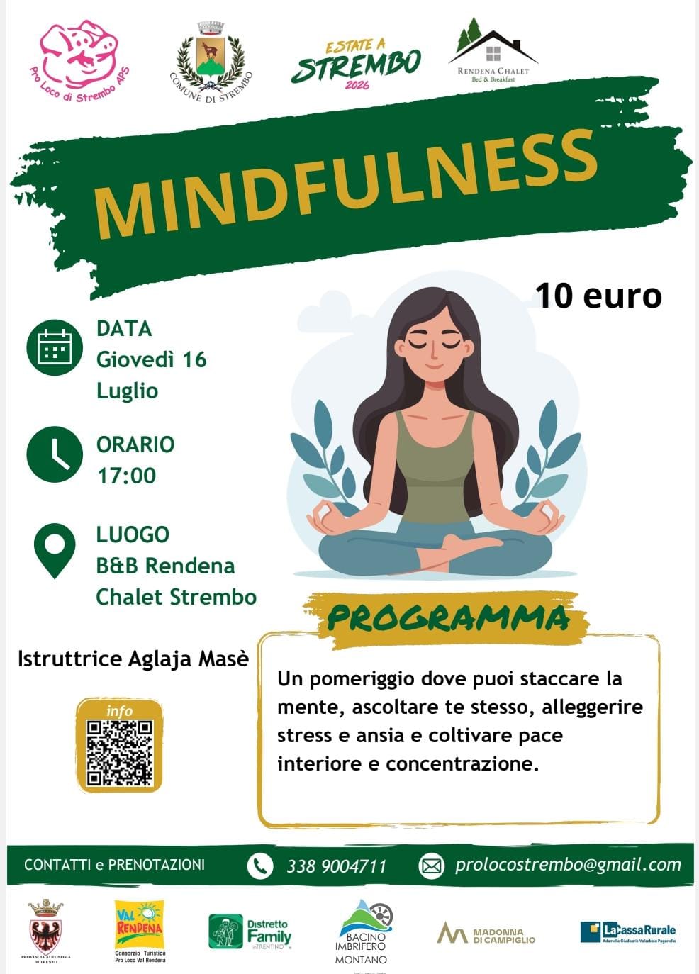 Strembo 16 Luglio ore 17 “Mindfulness”