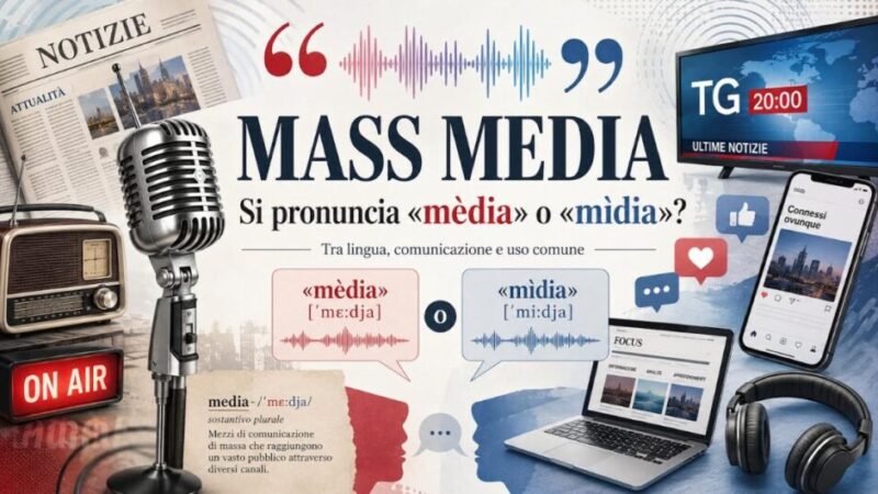 “MASS MEDIA”: si pronuncia “Mèdia” o “Mìdia”?