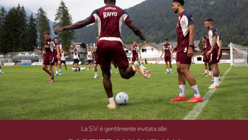 Ritiro Torino FC a Pinzolo: Partite amichevoli