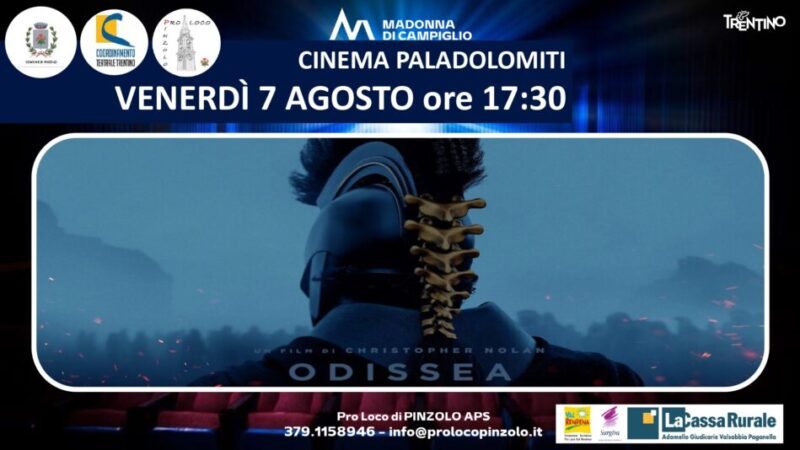 Cinema a Pinzolo: Venerdì 7 agosto ore 17.30 “ODISSEA”