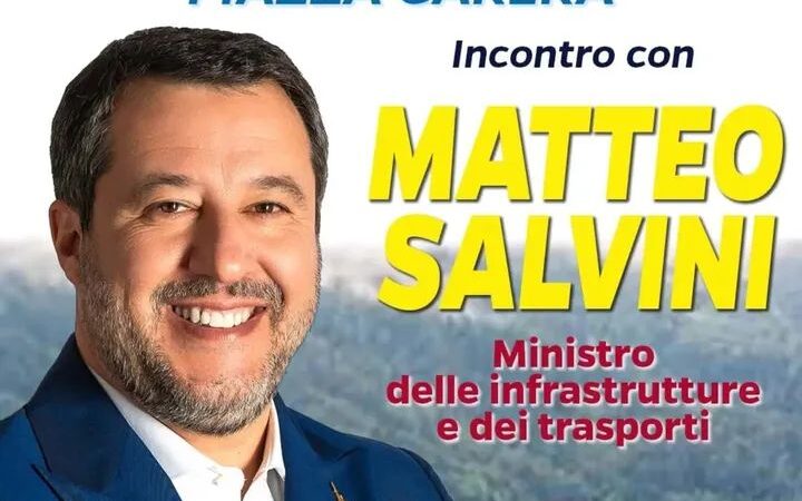 Pinzolo Sabato 22 agosto ore 17.30 “Incontro con Matteo Salvini” in piazza Carera