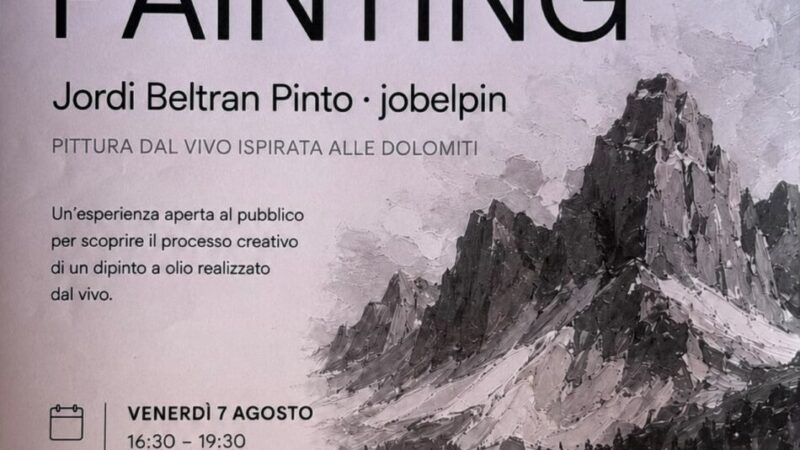 Pinzolo Venerdì 7 agosto Serafini design “Live Painting”