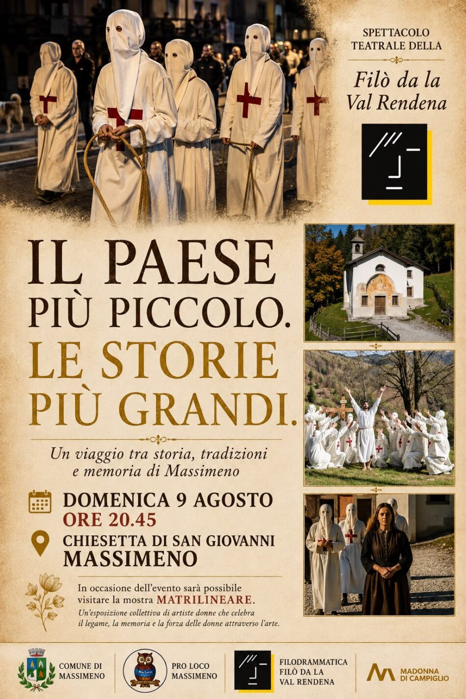 Massimeno Domenica 9 agosto: “Il paese più  piccolo le storie più grandi”