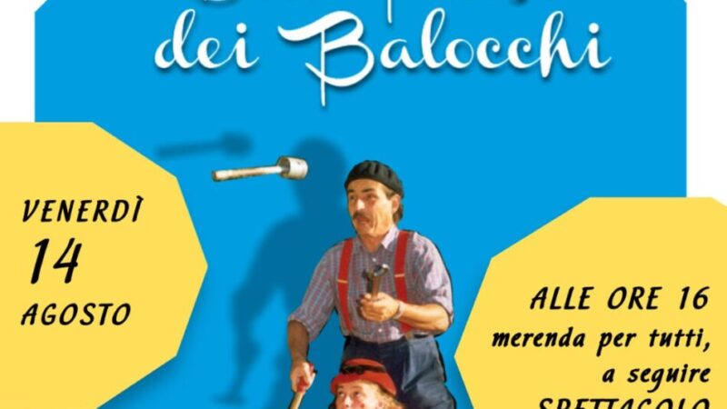 Giustino casa Vite intrecciate venerdì 14 agosto ore 16 “Dal Paese dei Balocchi”