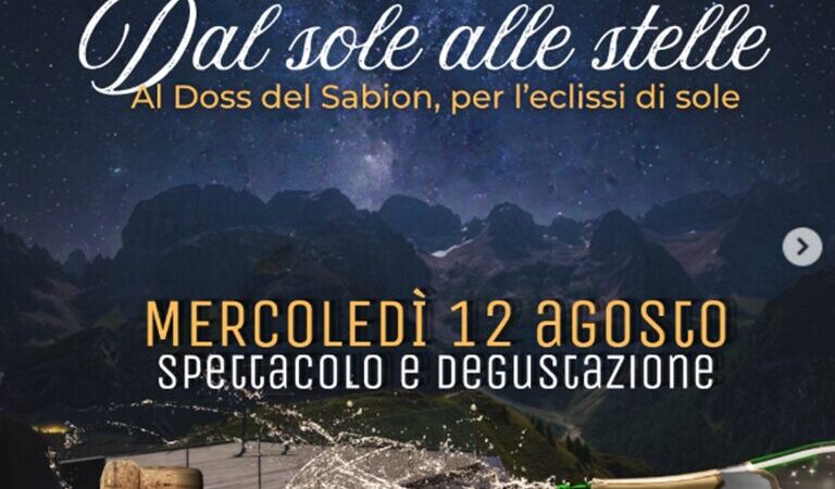 Pinzolo Doss del Sabion Mercoledì 12 agosto “Dal sole alle stelle”
