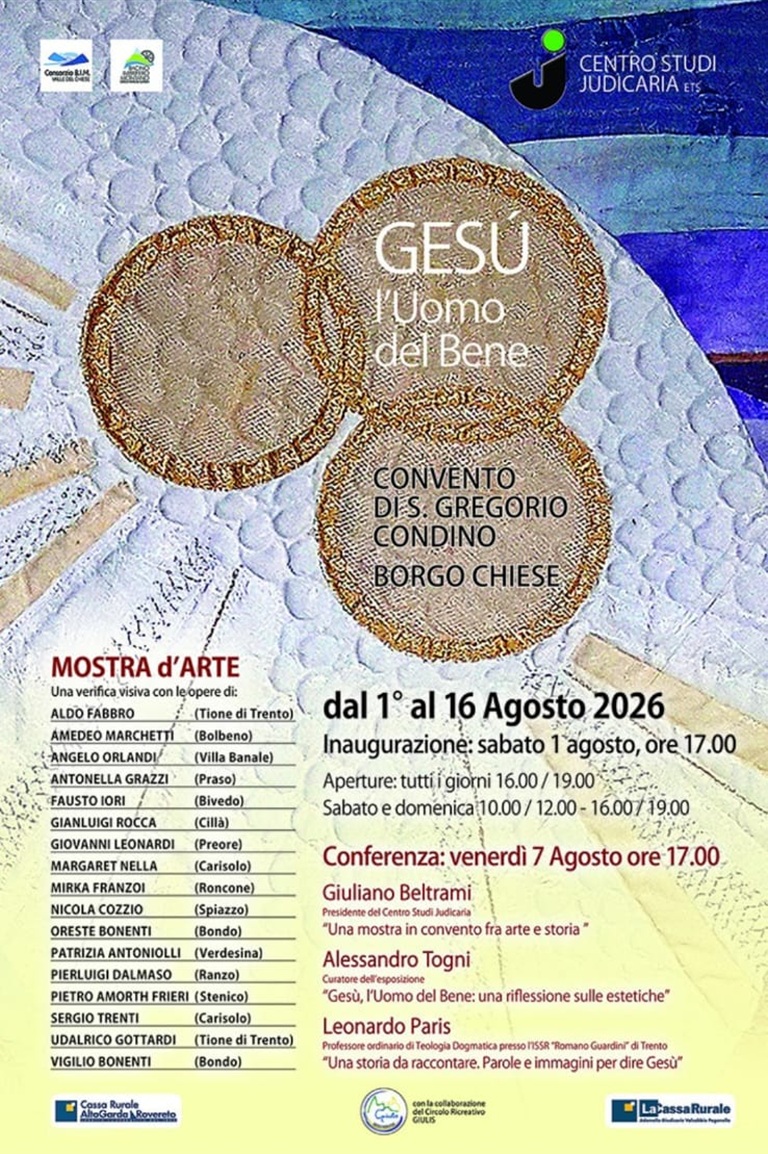 Condino Borgo Chiese Mostra d’arte “Gesù l’Uomo del Bene”