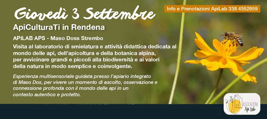 Giovenche di Rendena – Strembo Giovedì 3 settembre 2026 “ApiCulturati in Rendena”