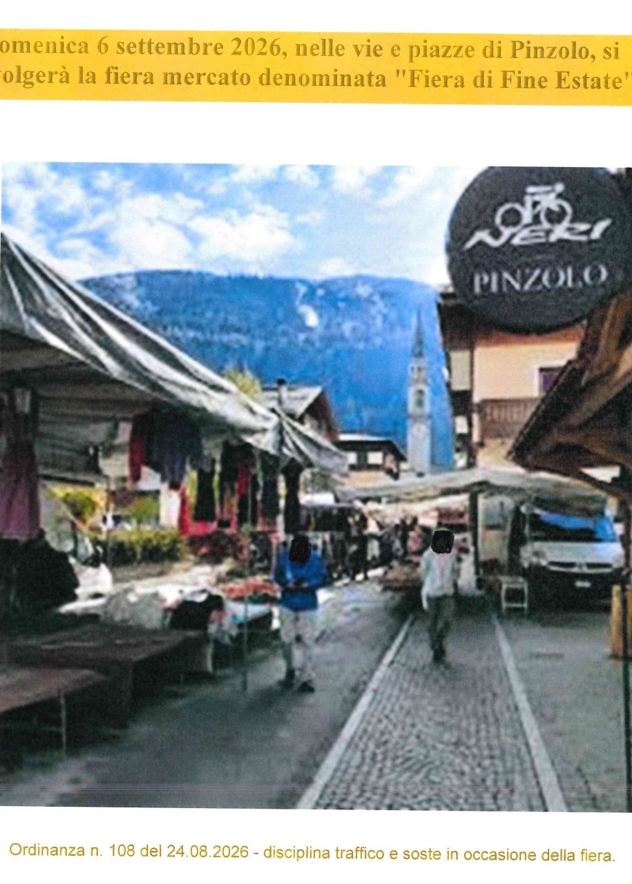 Pinzolo Domenica 6 settembre “Fiera di Fine Estate”
