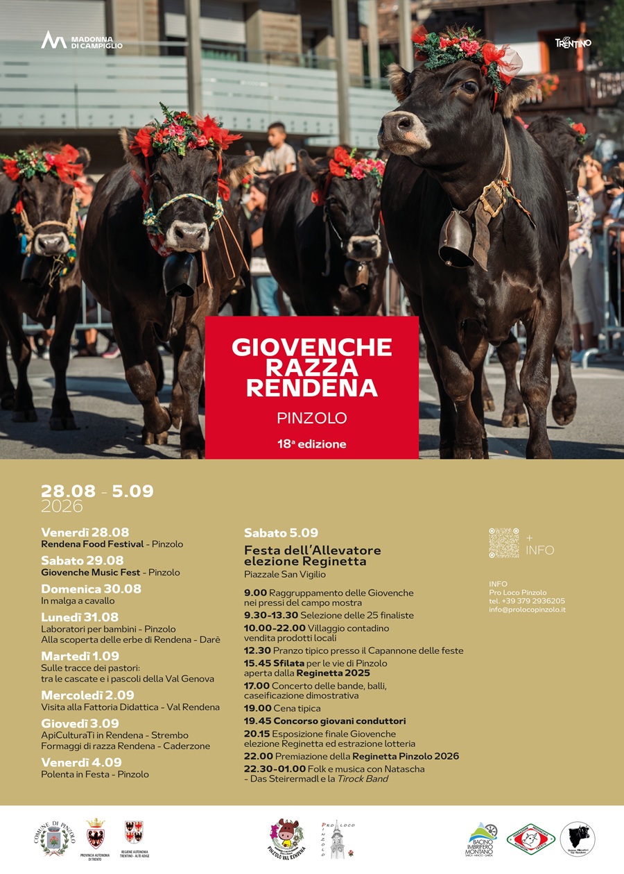 GIOVENCHE DI RAZZA RENDENA. SFILATA E… DINTORNI – Programma manifestazione