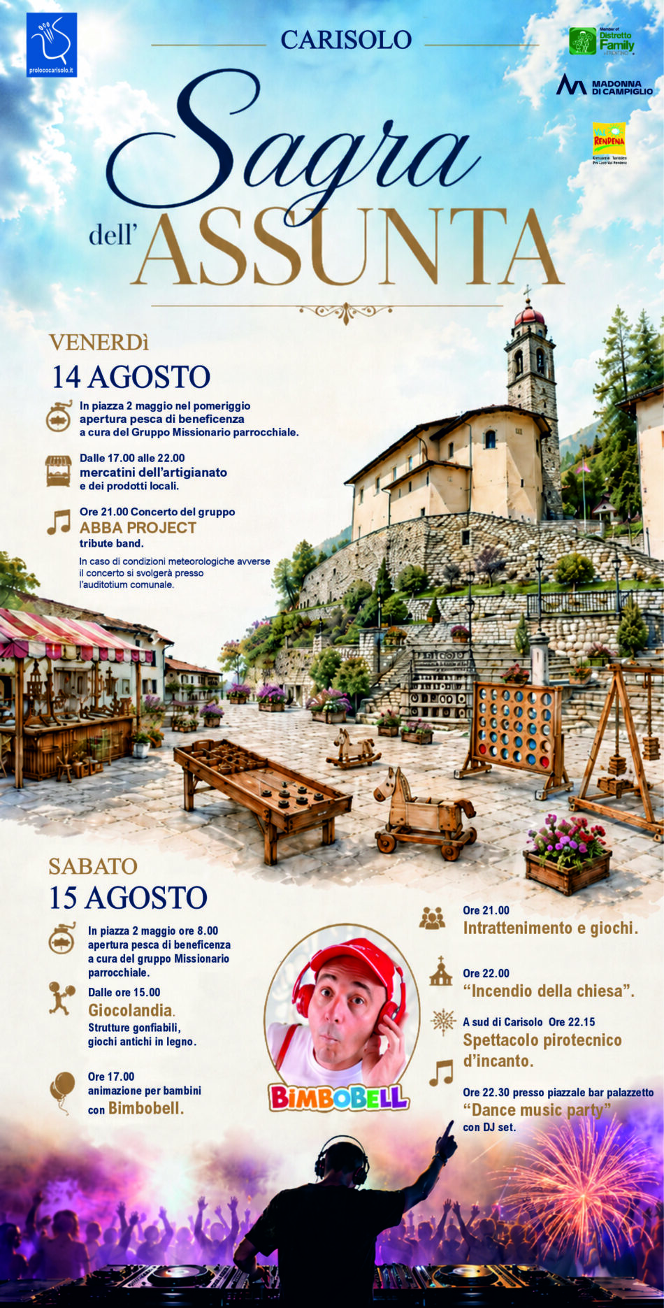 Carisolo 14-15 agosto Sagra dell’Assunta