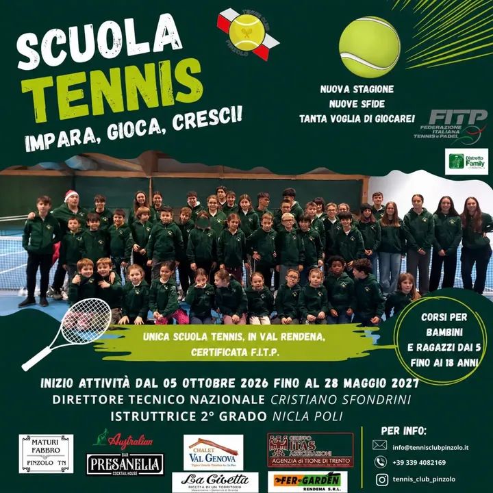 Tennis Club Pinzolo – Scuola Tennis Impara, gioca, cresci
