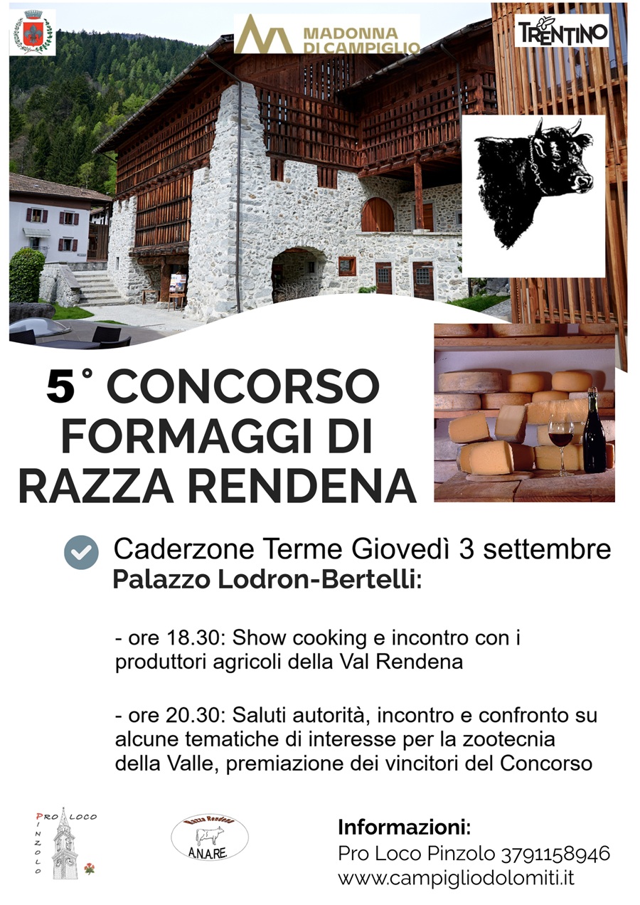 Giovenche di Rendena: Caderzone Terme Giovedì 3 settembre “5° Concorso formaggi di razza Rendena”