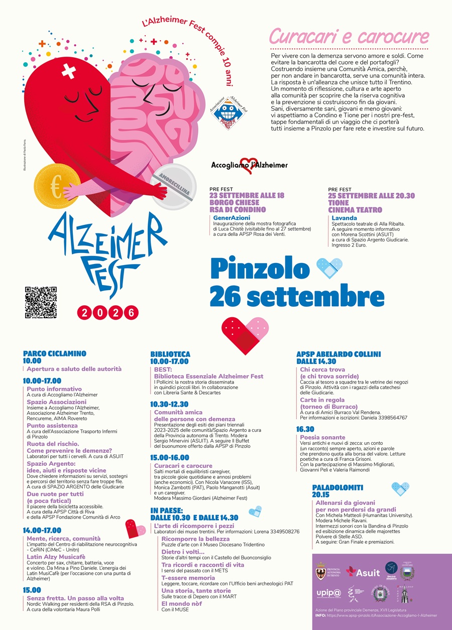Pinzolo 26 settembre 2026 “ALZEIMER FEST”