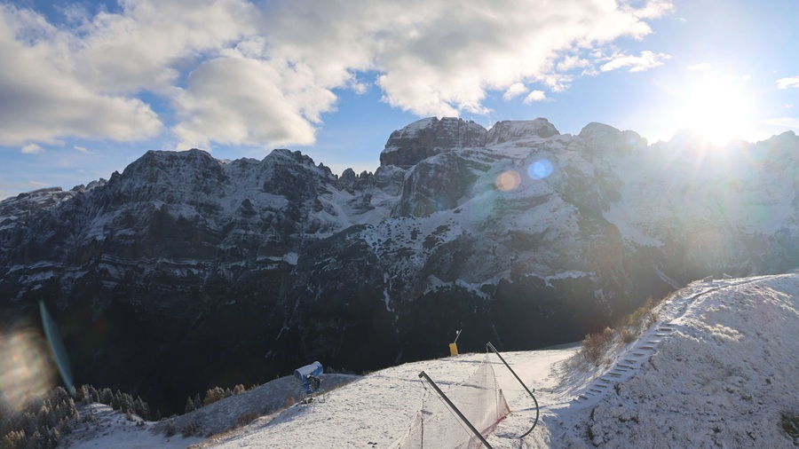 Skiarea Campiglio: prima neve al Doss del Sabion