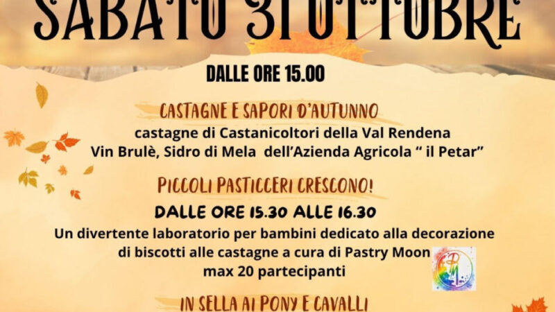 Darè Casa Cus Sabato 31 ottobre “Festa d’Autunno”