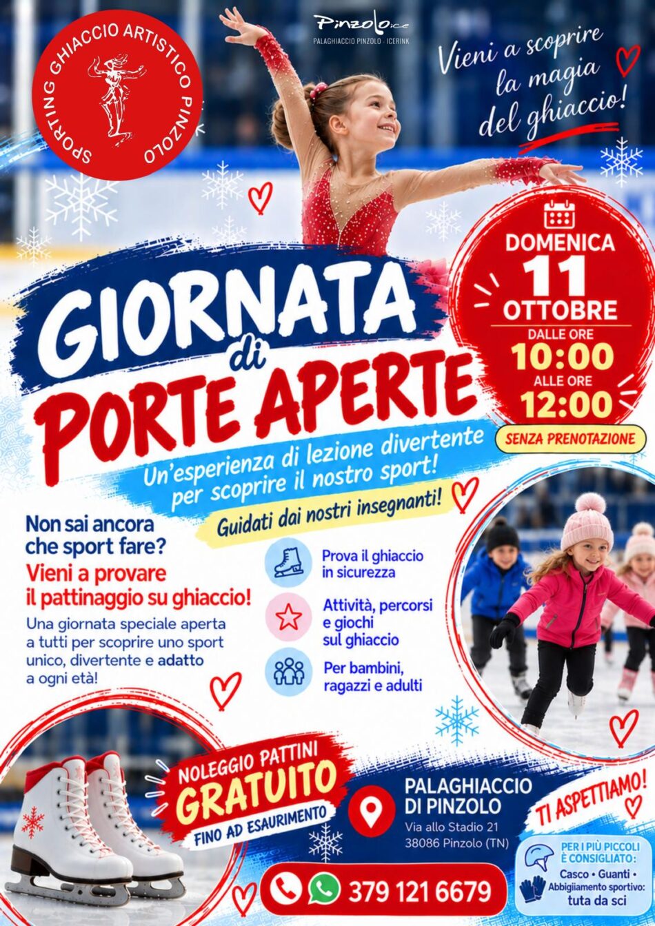 Pinzolo – 3-2-1… l’attesa è  finita: lunedì 5 ottobre riapre  lo stadio del ghiaccio