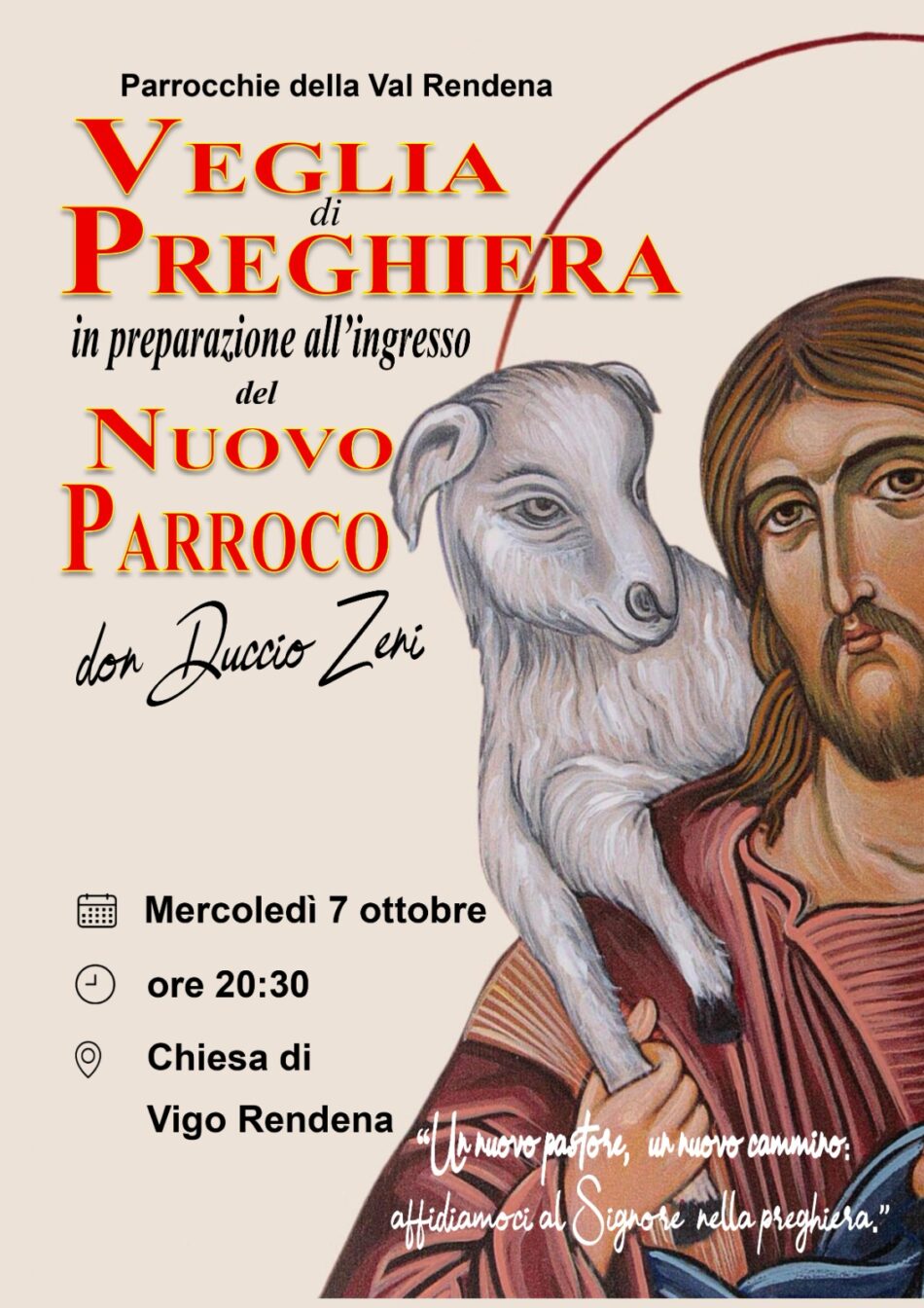 Veglia di Preghiera in preparazione all’ingresso del nuovo Parroco
