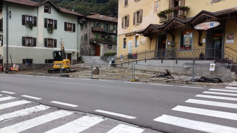 Porte di Rendena – Via ai lavori nella piazza di Vigo Rendena